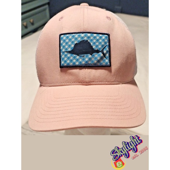 Columbia Other - Columbia PFG Fishing Hat Cap Adjustable Snapback Pink Mesh Trucker Patch